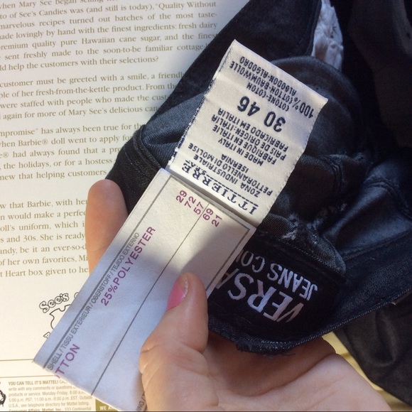 VERSACE JEANS COUTURE Sleek Sheen High Waist Pants - Picture 11 of 13